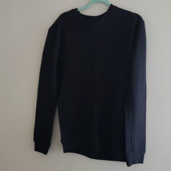 Zara Man Essential Black Ribbed Sweater NWT Small - Picture 2 of 5